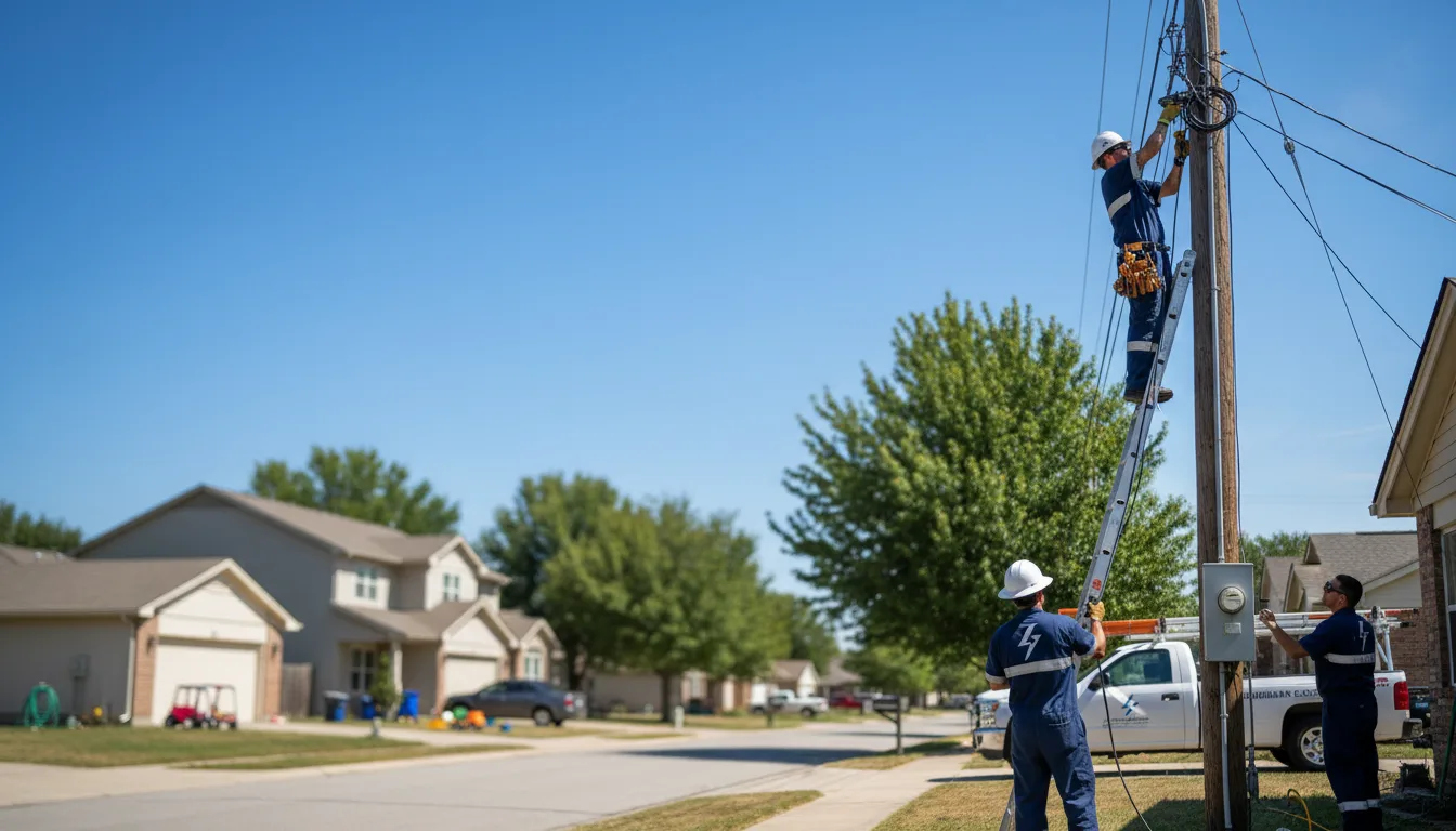 Residential electrician providing installation services in Plantation, FL